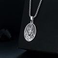 wholesale 925 Sterling Silver Aztec Lion Head Pendant Necklace  for Men-0-1