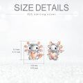 wholesale 925 Sterling Silver Axolotl Heart Stud Earrings - Adorable Gift for Her-0-3