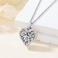 wholesale 925 Sterling Silver Filigree Urn Necklace with Hidden Compartment for Ashes, Hair, or Soil - Memorial Jewelry for Loved Ones & Pets-0-2