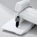 wholesale 925 Sterling Silver Black Onyx Celtic Knot Pendant Necklaces for Men & Women-0-4
