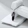 wholesale 925 Sterling Silver Black Onyx Celtic Knot Pendant Necklaces for Men & Women-0-4