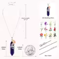 wholesale 925 Sterling Silver Lapis Lazuli Calla Lily Birthstone Pendant Necklaces Wholesale Gifts for Mom and Girlfriends-0-5