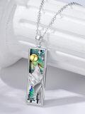 wholesale 925 Sterling Silver Natural Turquoise & Abalone Shell Pendant Necklaces for Women - Nature Inspired Gifts-0-1