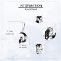 wholesale 925 Sterling Silver Crescent Moon Owl Earrings Witchy Halloween s for Women-0-3