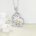 wholesale 925 Sterling Silver Dinosaur Pendant Necklace-0-2