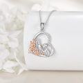 wholesale 925 Sterling Silver Floral Guitarist Pendant Necklace for Women Christmas Gift-0-1
