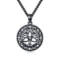 wholesale Black  Celtic Knot Tree Of Life Pendant Necklace  For Men-0-0