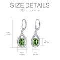wholesale 925 Sterling Silver 3 ct Moissanite D VVS Tear Drop Halo Leverback Earrings-0-39