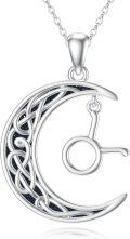 wholesale Sterling Silver Zodiac Necklace 12 Constellations Pendant Jewelry for Women Men-0-21