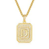 wholesale Gold Filled 925 Sterling Silver Letter Jewelry Necklace for Women Gift for Mom Wife Birthday Anniversary Christmas-Letter D