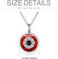 wholesale Sterling Silver Evil Eye Pendant Necklace for Women Greek Protection Amulet Gift-0-13