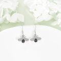wholesale 925 Sterling Silver Honeybee Drop Earrings with Cubic Zirconia for Women Girls  3cm Long-0-4