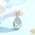 wholesale 925 Sterling Silver Blue Moonstone Rose Necklace – 16th Birthday Gift for Her-0-1