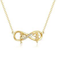 wholesale 14k Infinite Girl Necklace-2-Infinity Sisters