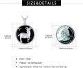 wholesale 925 Sterling Silver Aries Zodiac Sign Black Onyx Gemstone Pendant Necklace for Women Men Astrology s (Aries)-0-5