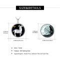 wholesale 925 Sterling Silver Aries Zodiac Sign Black Onyx Gemstone Pendant Necklace for Women Men Astrology s (Aries)-0-5