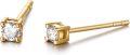 wholesale 10K Gold Round Natural Diamond Stud Earrings (1 ct tw F-G-SI2)-0-0