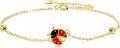 wholesale 14K Gold Ladybug Charm Bracelet Minimalist Fashion s for Girls and Women-0-0