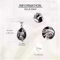 wholesale 925 Sterling Silver Black Onyx Phoenix Bird Necklaces Wholesale Pendant s for Women-0-2
