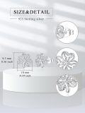 wholesale 925 Sterling Silver Clover Stud Earrings Irish  for Her-0-1