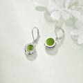 wholesale Sterling Silver Gemstone Leverback Dangle Drop Filigree Earrings for Women-0-33