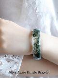 wholesale Natural Jade Bangle Feng Shui Jadeite Bangle Bracelet Good Luck Jewelry Birthday Valentine's Day Mother's Day Gifts For Women Her Mom Grandma -0-1