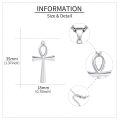 wholesale 925 Sterling Silver Ankh Necklace Pendant-0-4