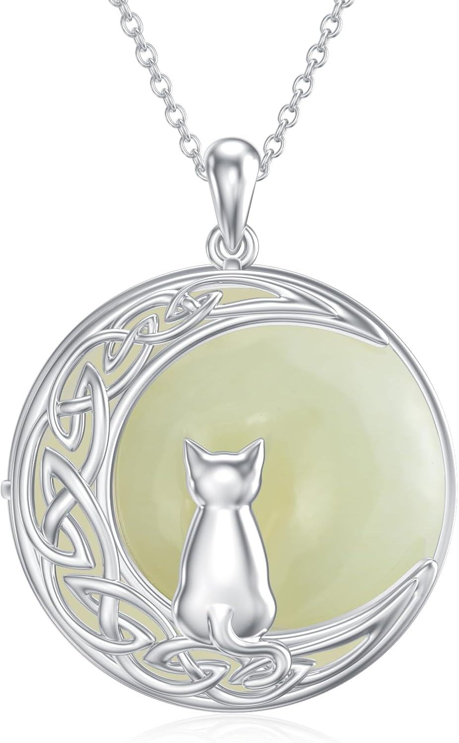 925 Sterling Silver Green Jade Pendant with Gold Plated Butterflies and Bees Necklaces Gifts for Women & Girls-0-1