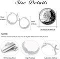 wholesale Silver 925 Sterling Silver Angel Wing Feather Cross Dangle Drop Earring for Women Men Small Hoop-0-4