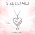 wholesale 925 Sterling Silver Heart Love Forever Family Pendant Necklace for Women 30cm + Extender-0-3