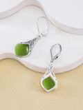 wholesale 925 Sterling Silver Teardrop Drop Earrings Wholesale With Celtic Knots-0-56