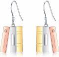 wholesale 925 Sterling Silver Book-Shaped Dangle Earrings for Women - Artist Music s-0-0