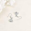 wholesale 925 Sterling Silver Sports Lovers Tennis Racket Drop Earrings Gift for Her-0-2
