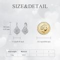 wholesale 925 Sterling Silver Celtic Knot Drop Earrings With Intricate Weaving Design-0-4