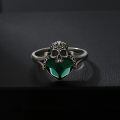 wholesale 925 Sterling Silver Skull Heart Ring-0-1