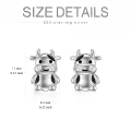 TOUPOP Sterling Silver Moonstone Earrings For Women Drop Stud Animal Jewelry Gifts-0-4