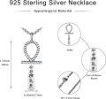 wholesale 925 Sterling Silver Twisted Rope Design Ankh Pendant Necklaces with Hieroglyphics and Eye of Horus Symbol for Men & Women - Ancient Egypt Style -0-2