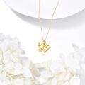 wholesale 14k Yellow Gold Butterfly Pendant With Chain-0-5