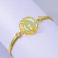wholesale 14K Gold Plated Sterling Silver Jade Bracelet for Women Lotus Sunflower Tree of Life Hummingbird Dragonfly Bee Butterfly Cat Birthday Mothers Day Gifts for Mom Grandma-0-4