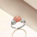 wholesale TOUPOP Rose Flower Rings 925 Sterling Silver Promise Ring For Women Friend Birthday -0-3