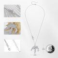wholesale 925 Sterling Silver Sea Turtle Pendant Necklace Platinum Plated Pave Cubic Zirconia For Women-0-1