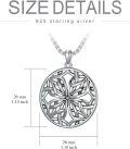wholesale Celtic Cross Necklace For Men Women 925 Sterling Silver Celtic Knot Necklace For Fathers Day Anniversary Christmas Thanksgiving Birthday Gifts For Him -0-3