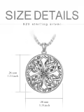 TOUPOP Sterling Silver Celtic Cross Knot Necklace For Men Women Gifts-0-3