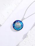 TOUPOP Sterling Silver Abalone Turquoise Mustard Seed Faith Necklace-0-4