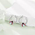 wholesale 925 Sterling Silver Ladybug Daisy Flower Stud Earrings for Girls and Women Gift Boxed 3 Colors Available-0-2