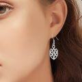 wholesale 925 Sterling Silver Celtic Knot Drop Earrings - Irish s for Women-0-1