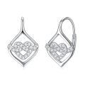 TOUPOP Sterling Silver Dangle Drop Hoop Earrings For Women Birthday Anniversary Christmas Gifts-0-0
