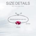 wholesale  Sterling Silver Gemstone Dainty Link Bracelet for Women -0-77