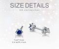 wholesale 925 Sterling Silver & Moissanite Stud Earrings - Round Cut 0.2-1 Carat Cubic Zirconia Alternative Jewelry for Women Girls Gift Boxed-0-29