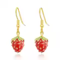 wholesale 925 Sterling Silver Strawberry Drop Earring for Women Gift-0-0
